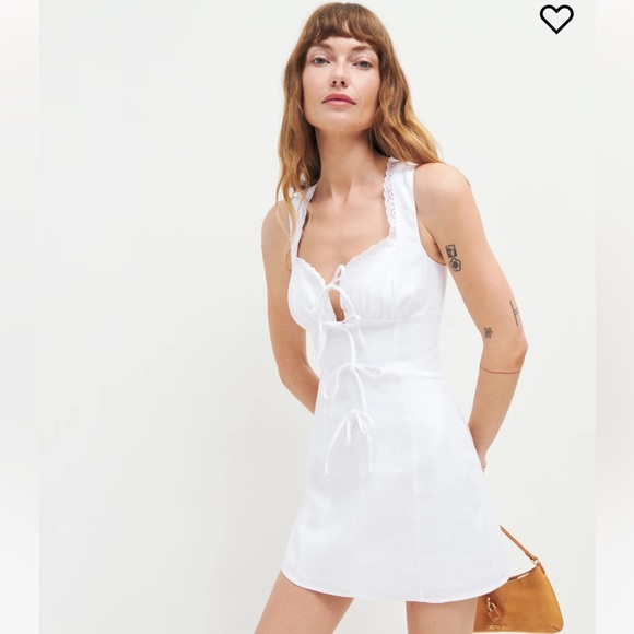 reia linen dress Reformation Reia Linen Dress